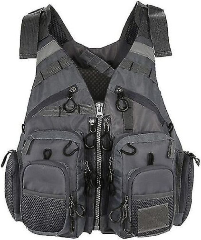 Flytevest, steinbitfiskeutstyr, båtfiske, havfiske, multifunksjonell bærbar multificke med flytende materiale, avtagbar W