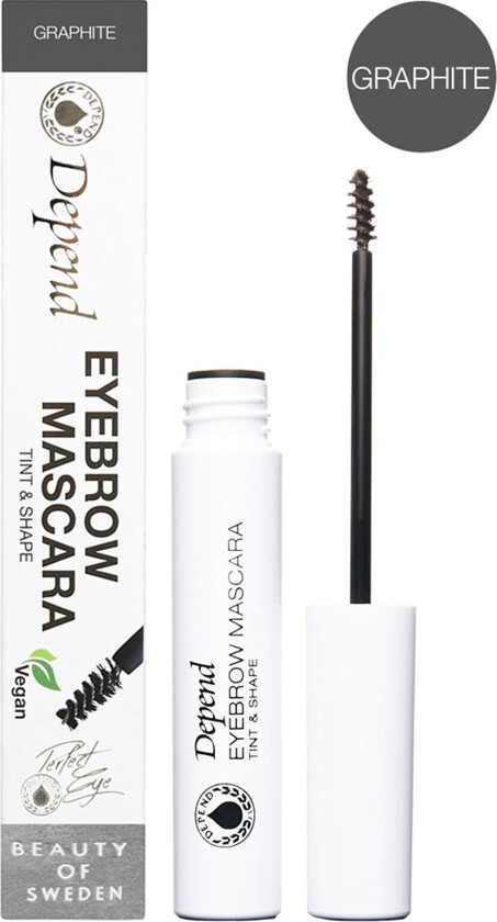 Eyebrow Mascara Tint & Shape Graphite Øyebrynsgel Sminke Nude Depend Cosmetic
