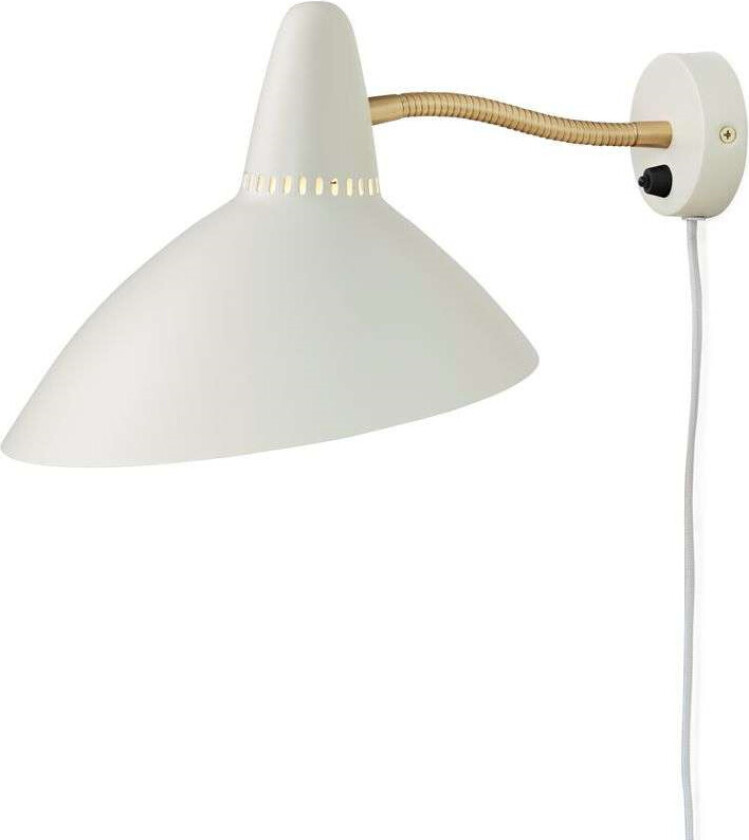 Lightsome vegglampe Warm white, messingdetaljer