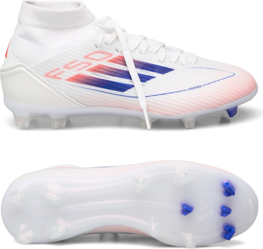 F50 League Mid Football Boots Firm Ground Sport Sport Shoes Sport Football Boots White Adidas Performance