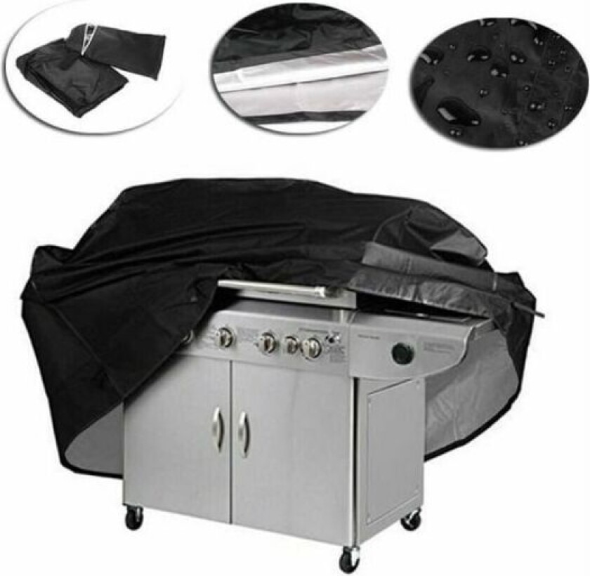 Grilltrekk Svart grilltrekk 170 x 61 x 117cm