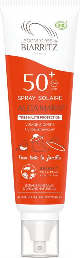 Laboratoires De Biarritz Suncare Sunscreen Spray Spf50+, Family Solkrem Kropp Nude Laboratoires De Biarritz