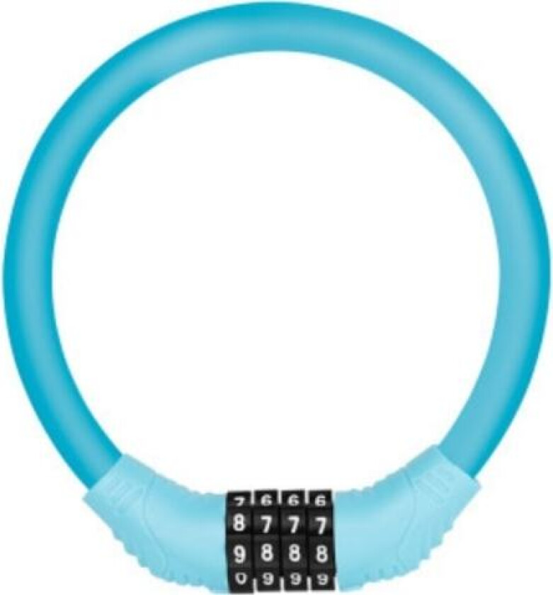 Sykkellås kabel med kode Blå