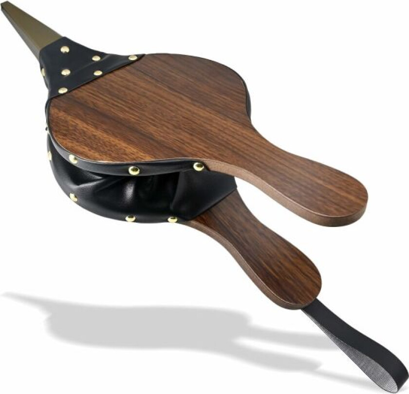 Peisblaser, Vedovn Blåser Tre Korn Luft Blåser Peis Metall Dys & PU Hånd Blaser for Hjem DIY Peis Verktøy Vedovn, BBQ