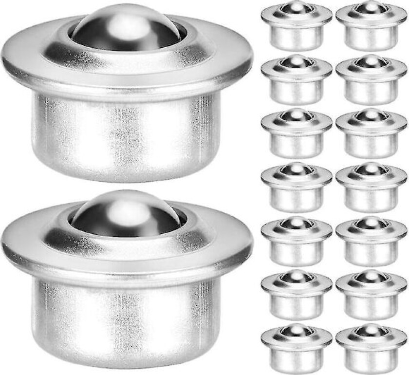 16 stk Rullelager 5/8 tommer Møbelhjul Svingbart Kulelager Kulevals