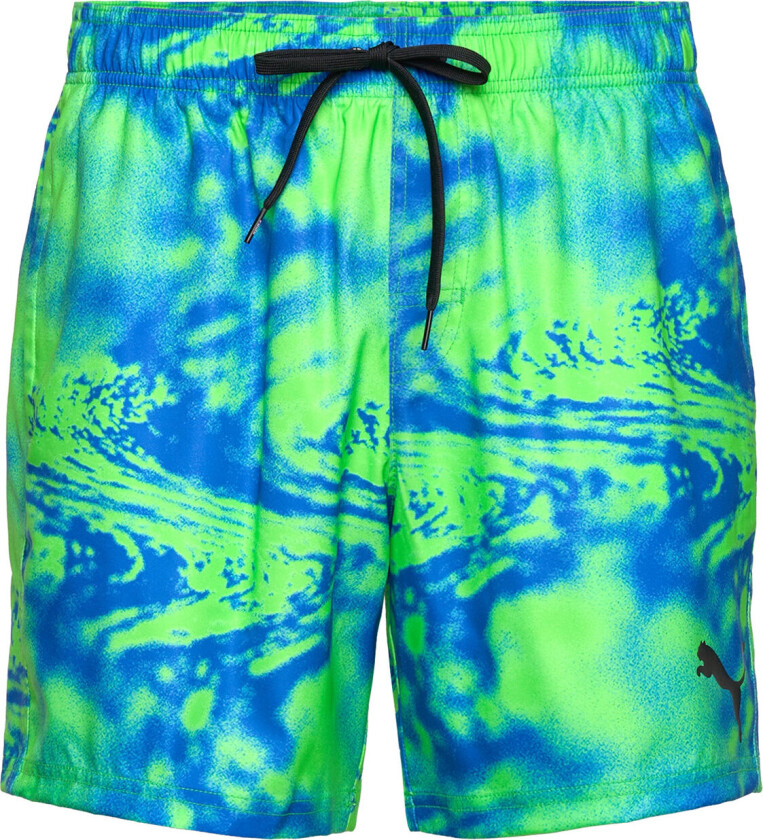 Men Printed Mid Shorts 1P Badeshorts Green