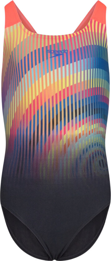 Girls Digital Placement Powerback Badedrakt Badetøy Multi/patterned Speedo