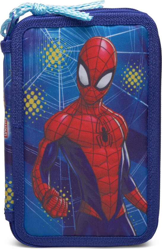 Spiderman, Filled Double Pencil Case Accessories Bags Pencil Cases Blue Spider-man