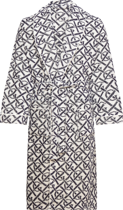 Monogram Robe Morgenkåpe Blue GANT