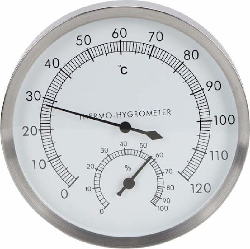 2 i 1 rustfritt stål sauna termometer indikator