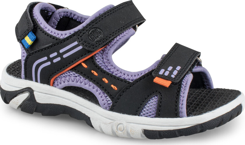 Kids' Went Sandal 27, Black/Purple