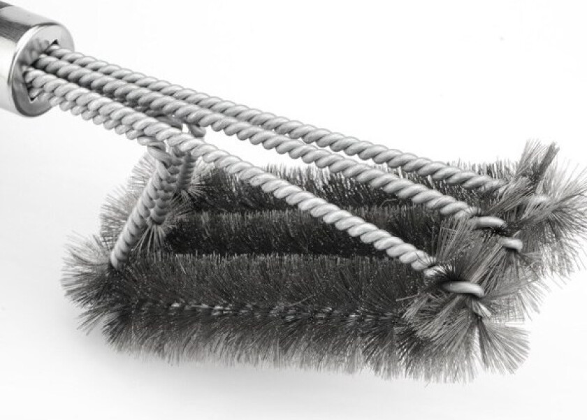 Premium grillbørste i rustfritt stål for rengjøring av grill, 360° roterbar stålbørste, grill- og brennerrenser, 16,5 tommer