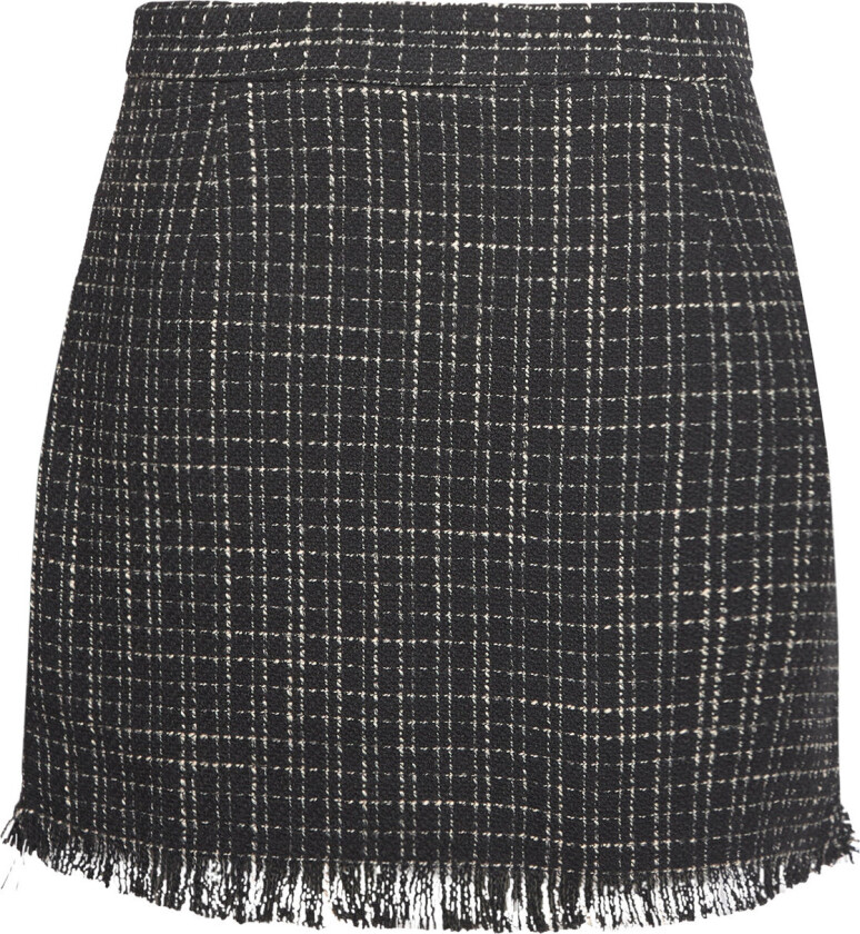 Diana Boucle Skirt Kort Skjørt Black A-View