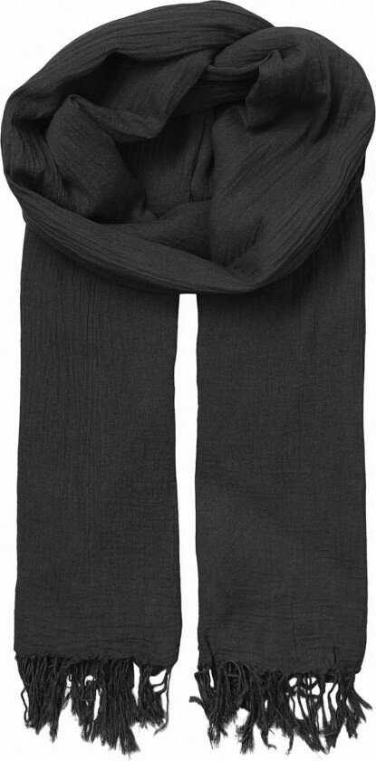 Solid Ilona Scarf - Black - ONE SIZE