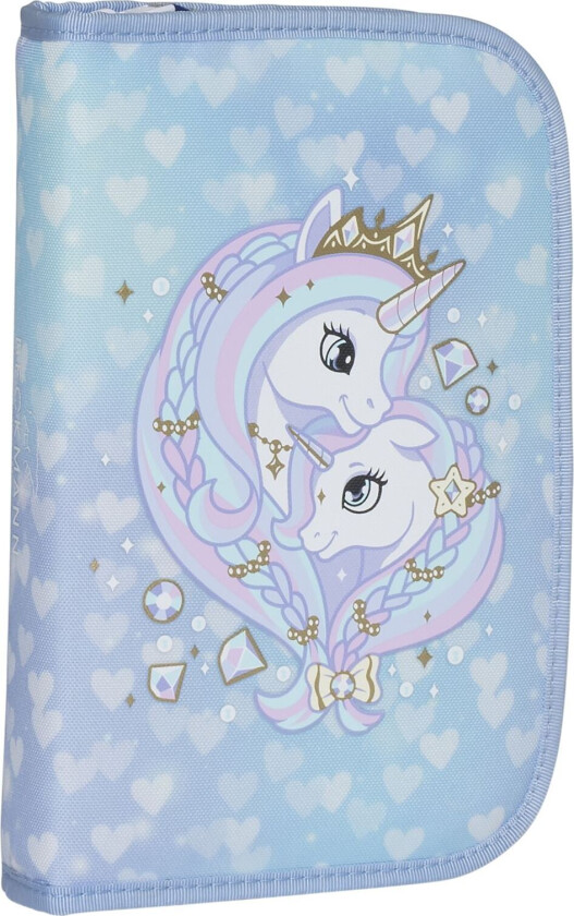 Single Section Pencil Case W/Content - Unicorn Princess Ice Accessories Bags Pencil Cases Blue Beckmann Norway