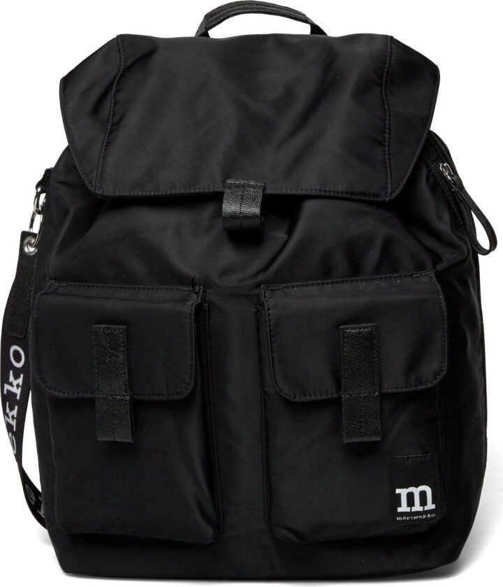 Everything Backpack L Solid Ryggsekk Veske Black Marimekko
