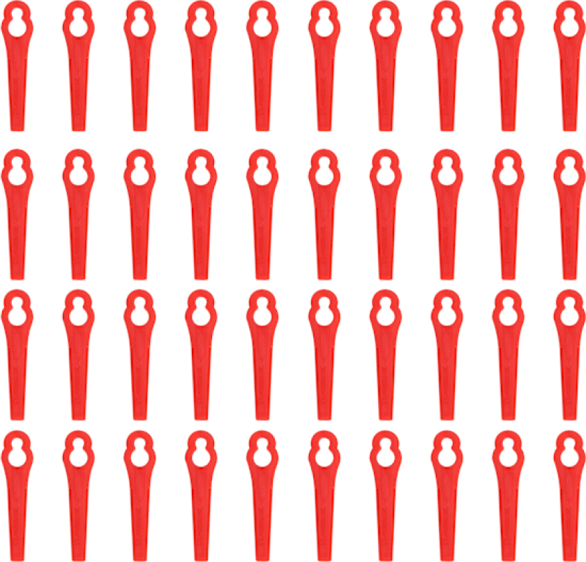 40 stk plastbladsett erstatningsblad for trådløs gresstrimmer