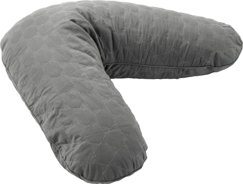 Nursing Pillow, Quilted Dark Grey, Organic Baby & Maternity Breastfeeding Products Nursing Pillows Grey Smallstuff