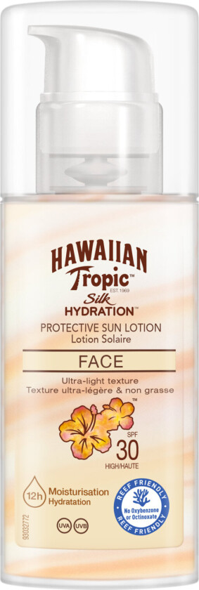 Silk Hydration Face Spf30 50 Ml Solkrem Ansikt Nude Hawaiian Tropic