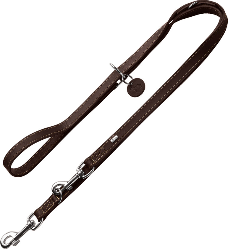 HUNTER Justerbart Bånd Aalborg, mørkebrun - 200 cm langt, 15 mm bredt