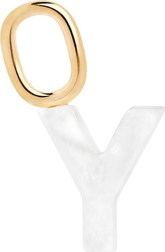 Lucid Letter Charm - Gold - ONE SIZE