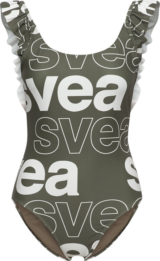 W. Ruffle Swimsuit Badedrakt Badetøy Multi/patterned Svea