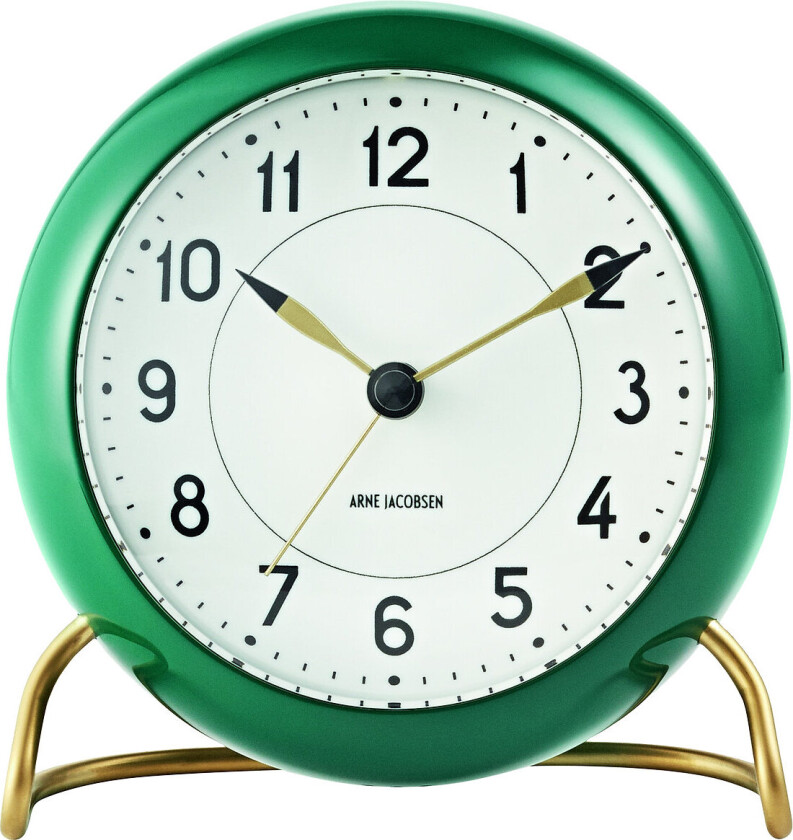 Station Table Clock Ø11Cm Home Decoration Watches Alarm Clocks Green Arne Jacobsen Clocks