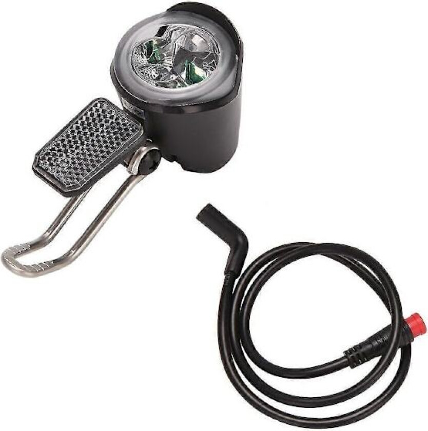 E-sykkel LED-frontlykt 6V 12V 24V 36V 48V 60V Sykkellykt Vanntett Frontlykt Vanntett Con(CA)