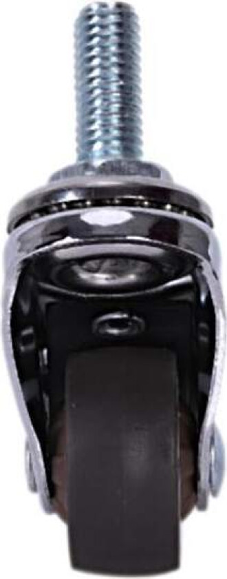 Mini hjul 1 tommer M8x15mm Tpesilent hjul med brems Universal møbelhjul --4 pakket