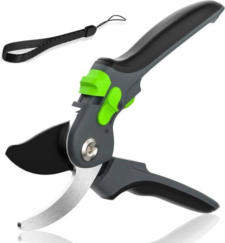 Beskjæringssaks, SK5 hagesaks, 23 cm hagesaks med ergonomisk håndtak, blomstersaks, svart