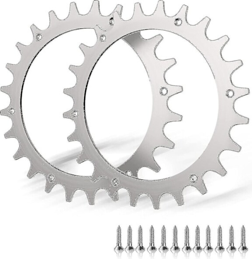 Huamade 2 X Premium rustfrie stål pigger for Worx S/m modell, 2x rustfrie stål skruepigger trekkforsterker, robotgressklippere hjulstørrelse 205mm