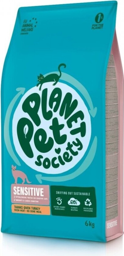 Planet Pet Society Cat Sensitive Thanks Given Turkey (6 kg)