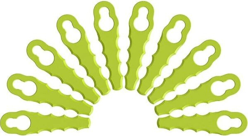 Parti 10 Reservekniver for Dobbelt Tannet Hode RAC158