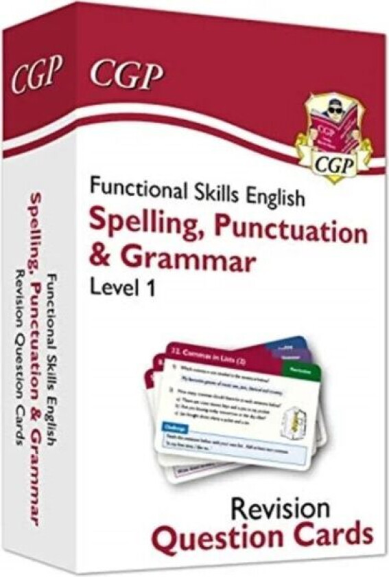 Functional Skills English Revision Question Cards: Spelling, Punctuation & Grammar - Level 1 av CGP Books