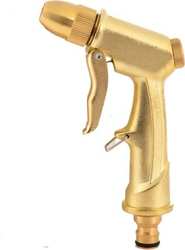 Metall vannpistol, gyllen vannpistol, justerbar hagevannspray G