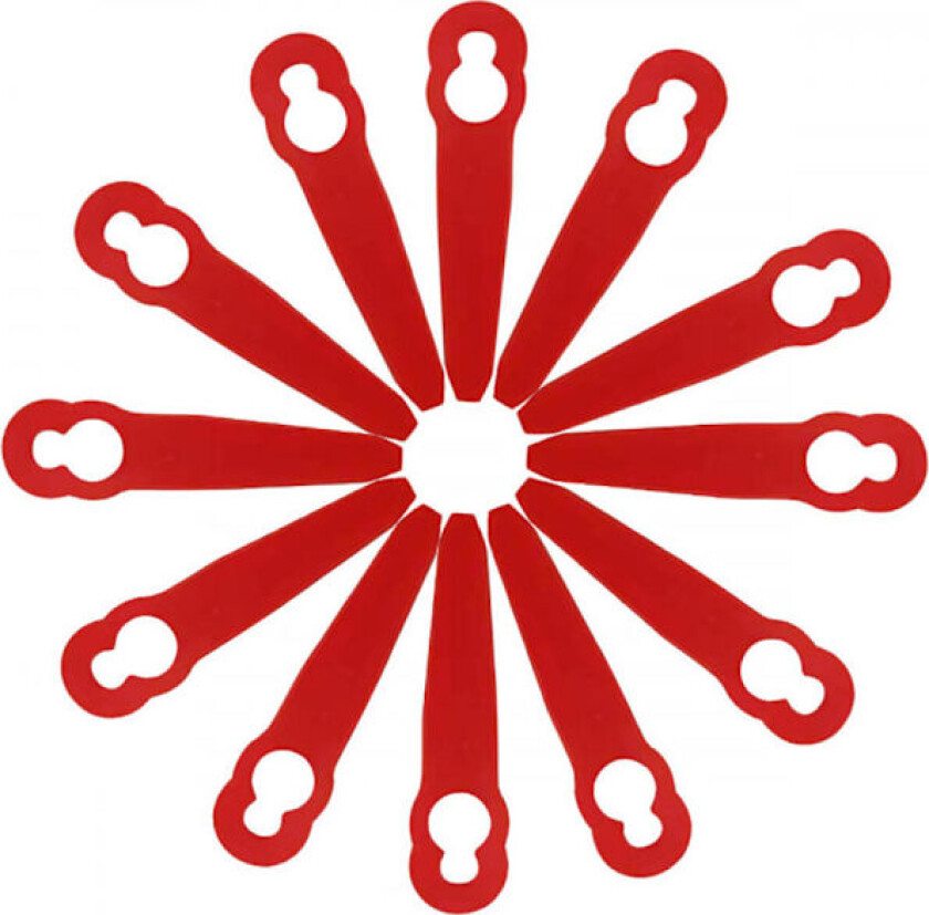 100 stk. røde plastblader til STIHL Polycut 2-2 FSA 45 gressklipper