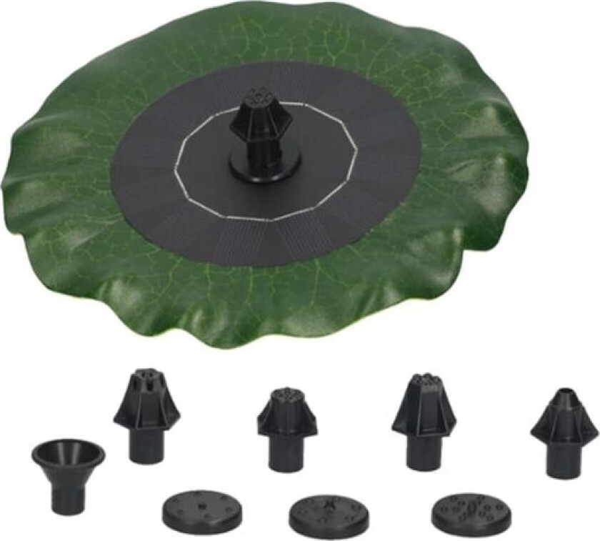 Bilde av Solcelledrevet damfontene Lotus Leaf pumpepanel basseng akvarium flytende hage