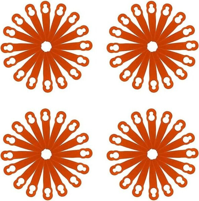 120 stk. Plastbladtilbehør for Stihl Polycut 2-2 FSA 45 Grasklipper (FMY)