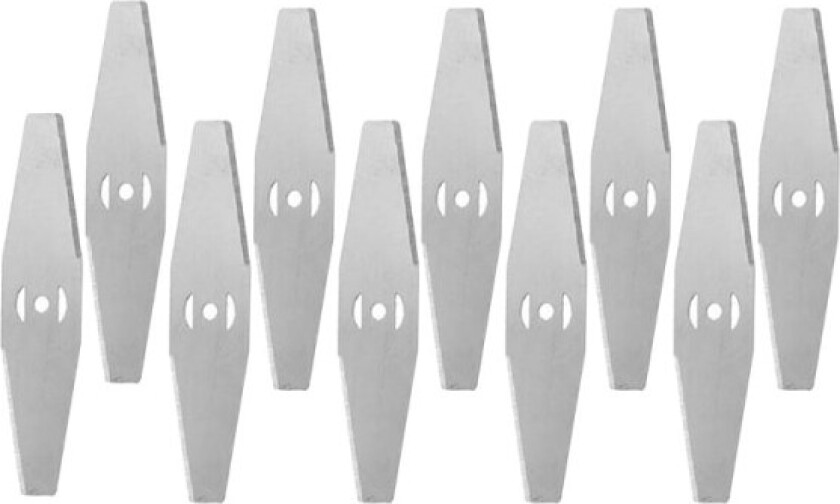 10-pakning litiumelektriske trimmerblader, metallhageblad for gressklipping