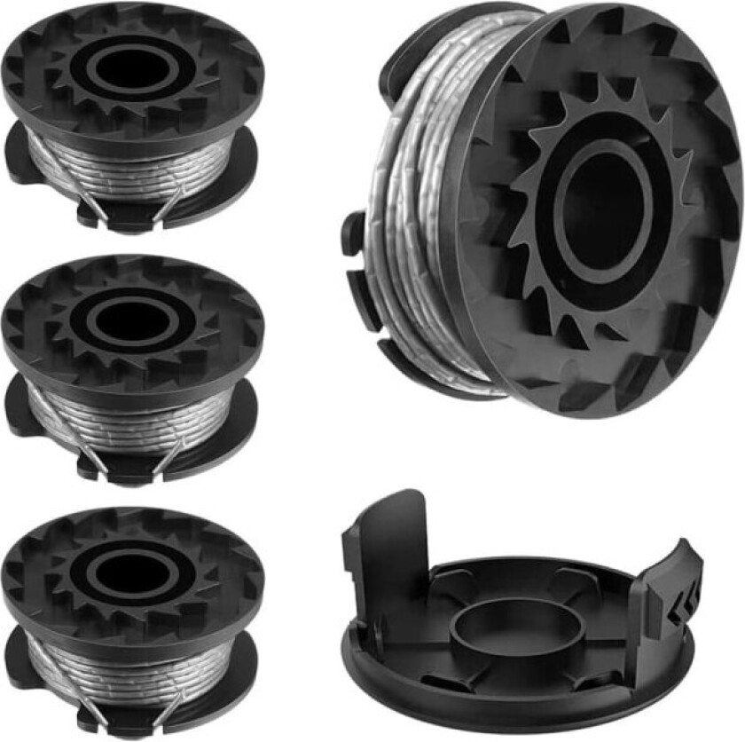 Spole for BOSCH EasyGrassCut 18 23 26 Art 23 26 Grasklipper reservedeler (BOSCH F016800569 / F16800385, 4 deler)