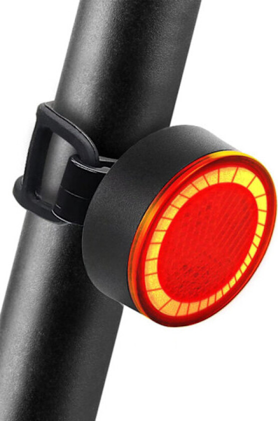 LED sykkellykt med permanent blinkemodus, vanntett oppladbar a