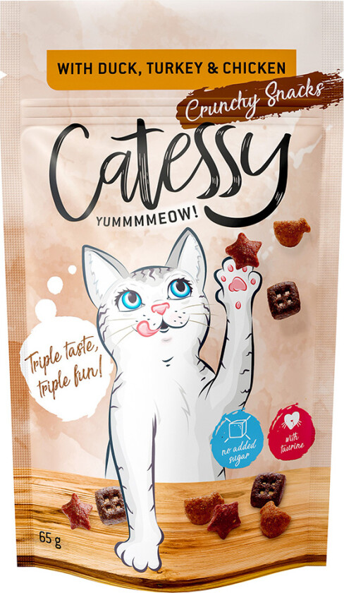 Bilde av Crunchy Snacks 65 g - and, kalkun & kylling