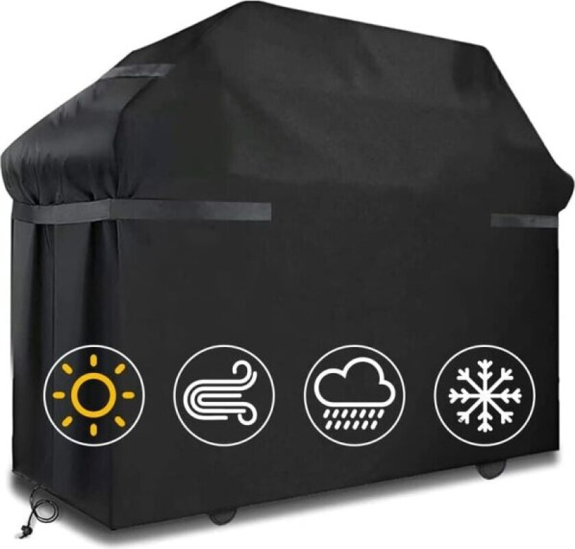 IC Grilltrekk Vanntett Grilldeksel Vindtett, (145 x 61 x 117 cm)