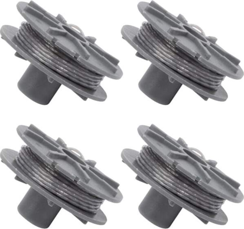 5307-20 Erstatningsspole for trimmertråd, 4 stk. for Gardena Strimmer - Diameter: 1,6 mm - 6,1 m - Easycut-spole for type 9805, 9806, 9807, 9808, 9809, 9827