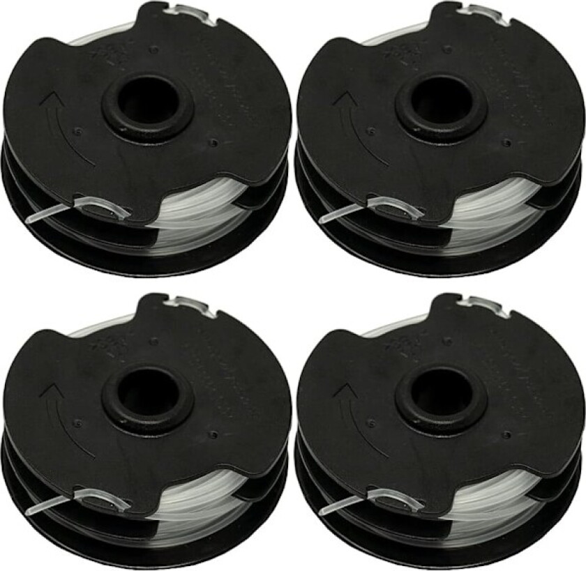 Sett med 4 erstatningsspoler for Parkside PRTA 20-Li C3 IAN351753 trådløs gresstrimmer