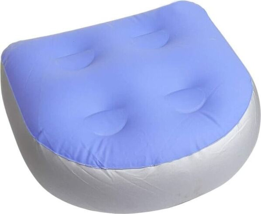 Oppblåsbar myk rygg Spa-matte - Spa-tilbehør - Badekaravslappende booster, Jacuzzi - Massasjepute for voksne og barn - Blå