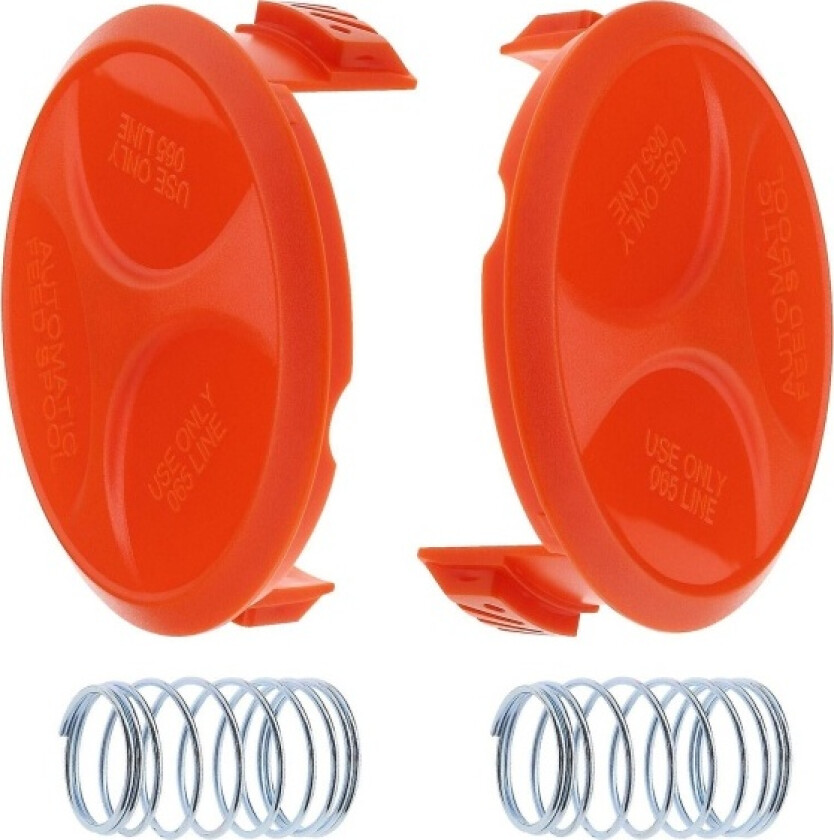 2 stk kompatible BLACK+DECKER RC-100-P deksler og fjær AF-100 W