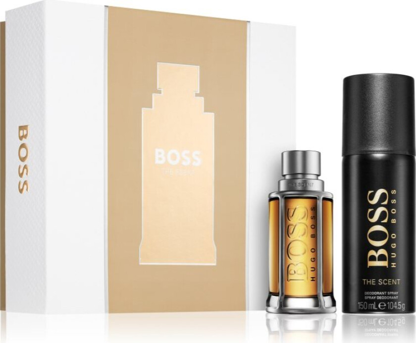 BOSS The Scent gavesett for menn Eau de Toilette 50 ml + deodorantspray 150 ml
