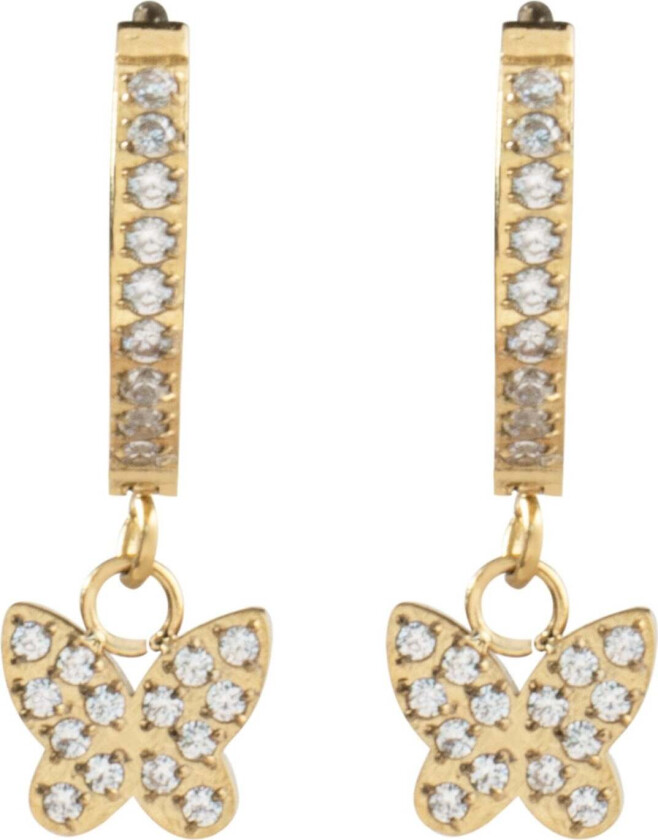 Crystal Butterfly Hoop