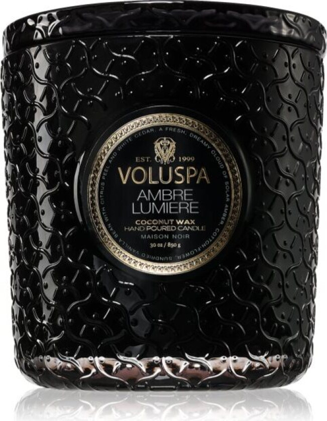 VOLUSPA Maison Noir Ambre Lumiere candela profumata 850 g